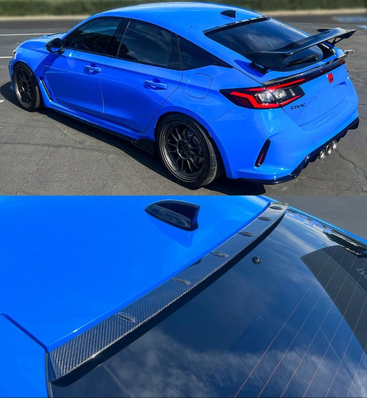 Carbon Fiber Rear Window Roof Spoiler [for 2022-2026 Honda Civic]