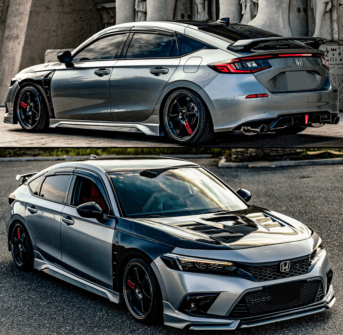 Rain Guards Vent Visors Shade for 2016-2021 Honda Civic Hatchback Rain Guards Vent Visors Shade for 2016-2021 Honda Civic Hatchback