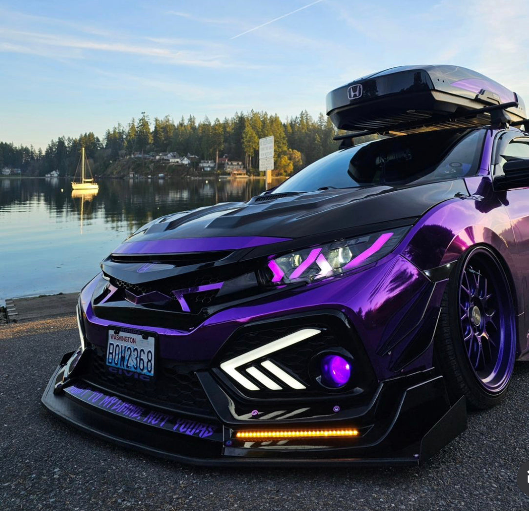 RGB Lambo Sequential Headlights [for 20162021 Honda Civic] ultimatemotorsports