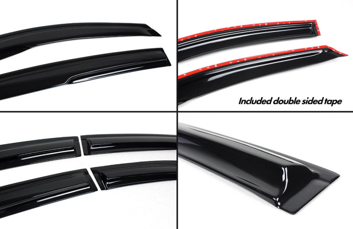 Window visors mounted on 2018-2022 Honda Accord (3)
