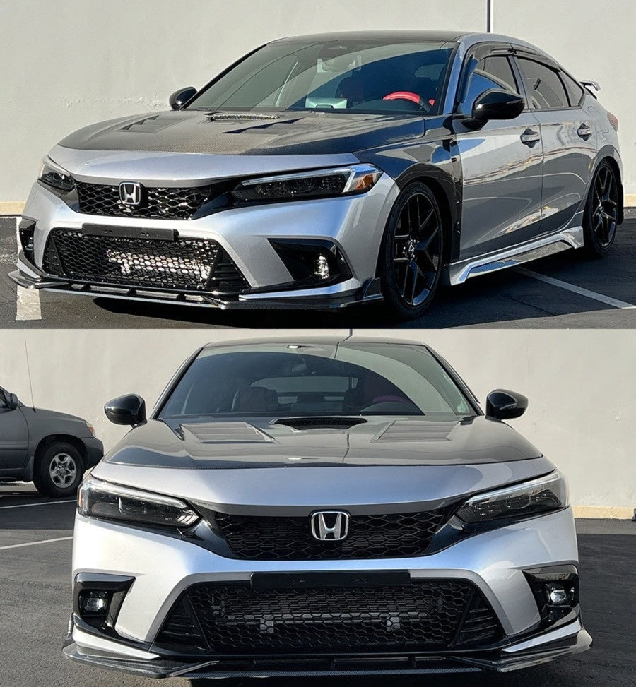 Gloss Black Fog Light Bezel Cover [for 2022-2024 Honda Civic]