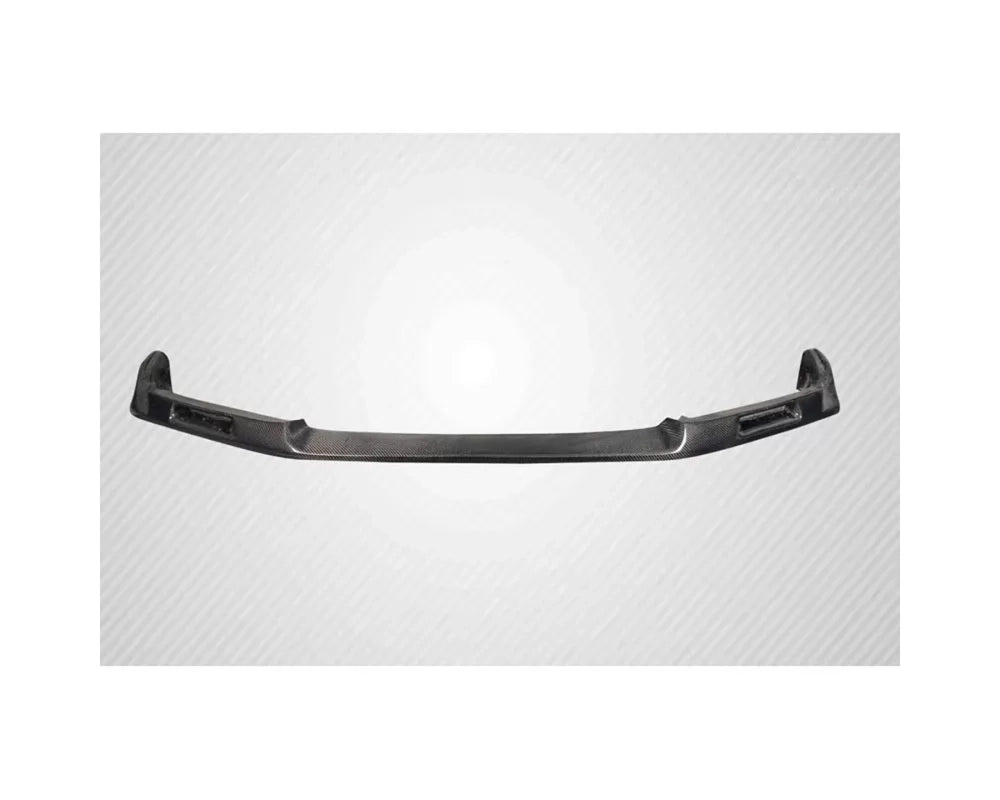 Carbon fiber front lip spoiler mounted on 2017-2021 Honda Civic Type-R bumper (2)