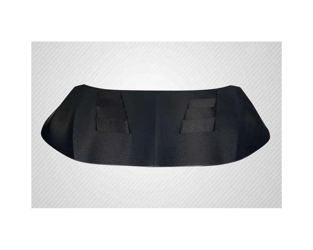 Carbon fiber Averen hood installed on 2022-2025 Acura Integra with gloss weave finish (2)