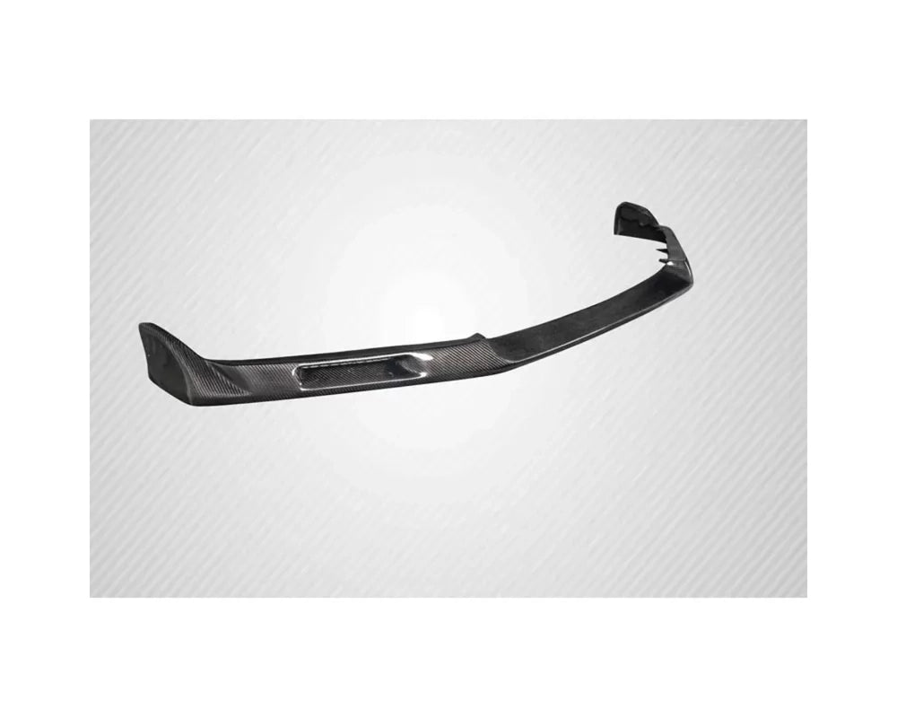 Carbon fiber front lip spoiler mounted on 2017-2021 Honda Civic Type-R bumper (3)