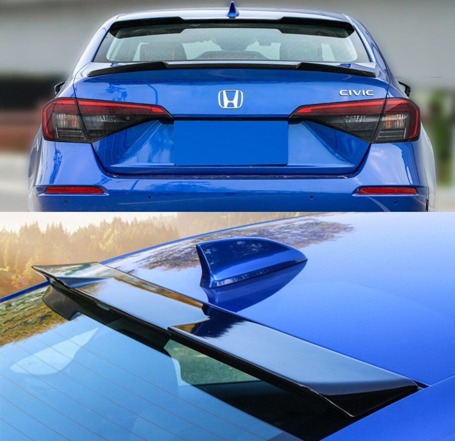 Gloss Black M Style Rear Window Roof Spoiler [for 2022-2026 Honda Civic]