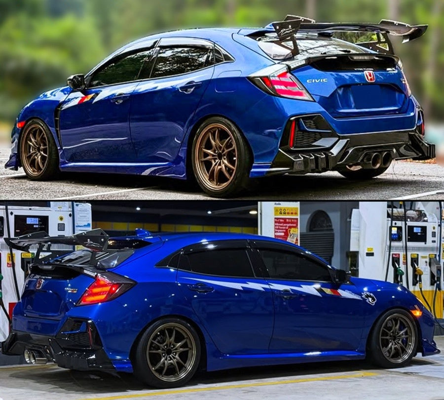 Mugen Style Rear Diffuser Corner Garnish V2 [for 2017–2021 Honda Civic]