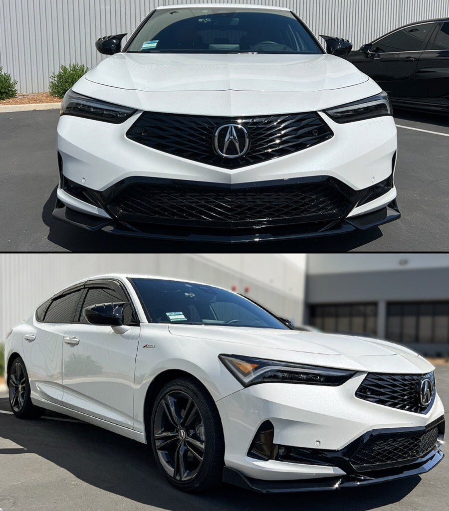 Gloss Black Mugen Style Spiked Mirror Caps [for 2023-26 Acura Integra]