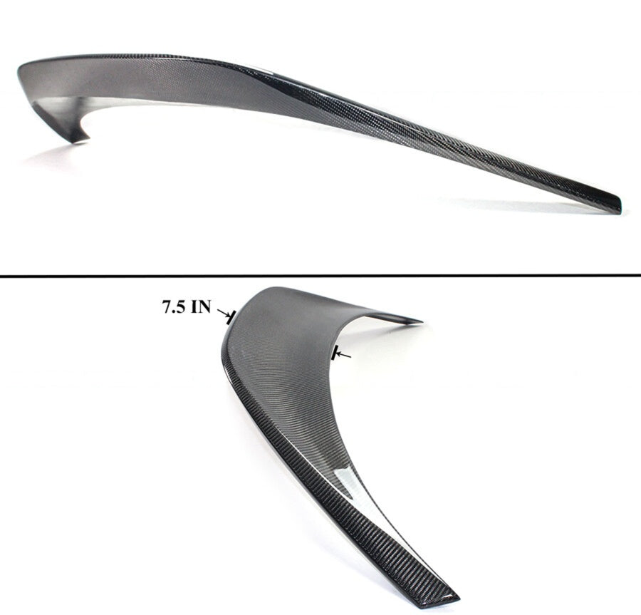 Black carbon fiber duckbill trunk spoiler mounted on white Toyota GR86 (5)