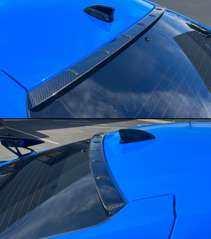 Carbon Fiber Rear Window Roof Spoiler [for 2022-2026 Honda Civic]