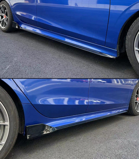Type-R Style Gloss Black Side Skirt Extension [for 2022-2026 Honda Civic]