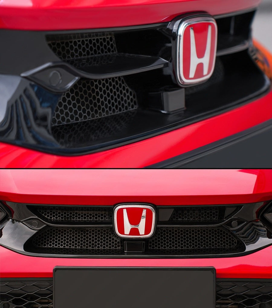 UMS V Style Carbon Fiber Front Upper Grill [for 2023-2026 Honda Civic Type R]