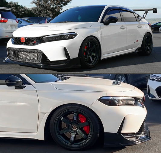 Gloss Black MM Style Front Bumper Lip Spoiler [for 2023-26 Honda Civic]