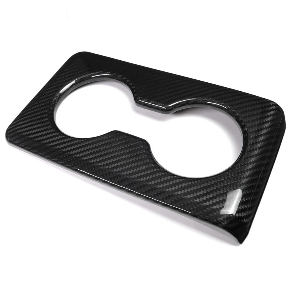 Real Carbon Fiber Rear Cup Holder Trim [for 2023-25 Honda Civic FL5 Type R]
