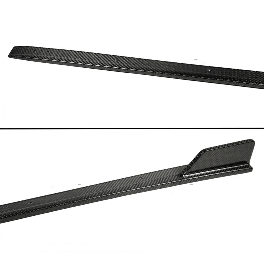 Real carbon fiber winglet side skirt splitters installed on 2023–2026 Honda Civic Type-R (4)