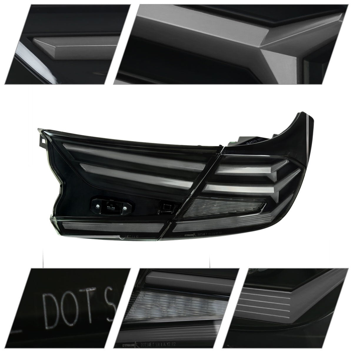 Black smoke tail lights with sequential LED technology installed on 2018-2022 Honda Accord (5)