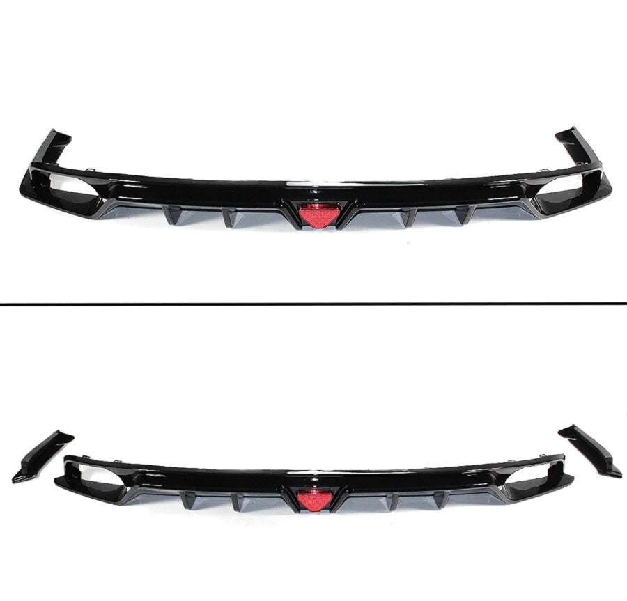 UMS Gloss Black LED Rear Diffuser V1 [for 2022-2026 Honda Civic]
