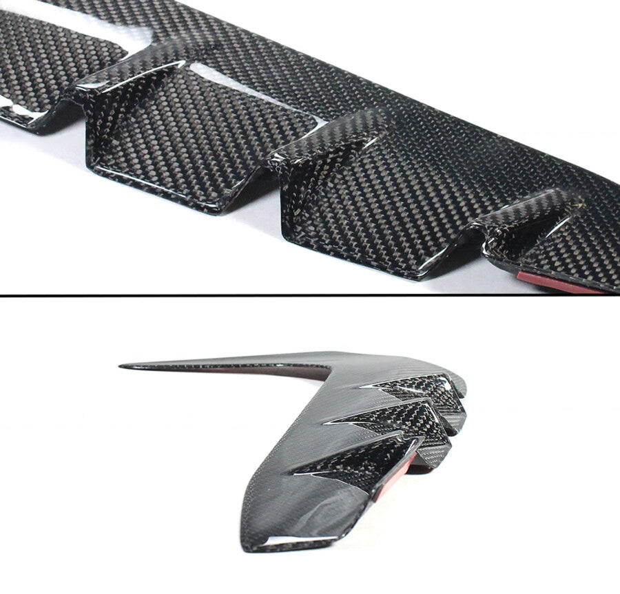 Pair of real carbon fiber front fender side vent garnish covers for Toyota GR86 (5)