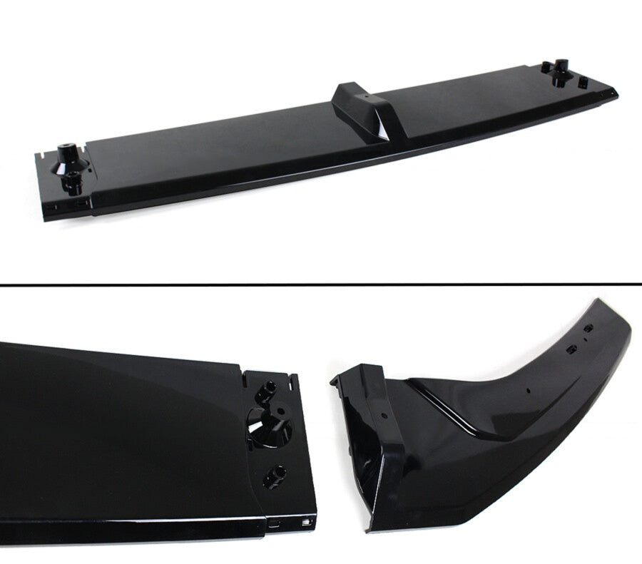 Gloss black front bumper lip and fog light trim for 2018-2020 Honda Accord (5)