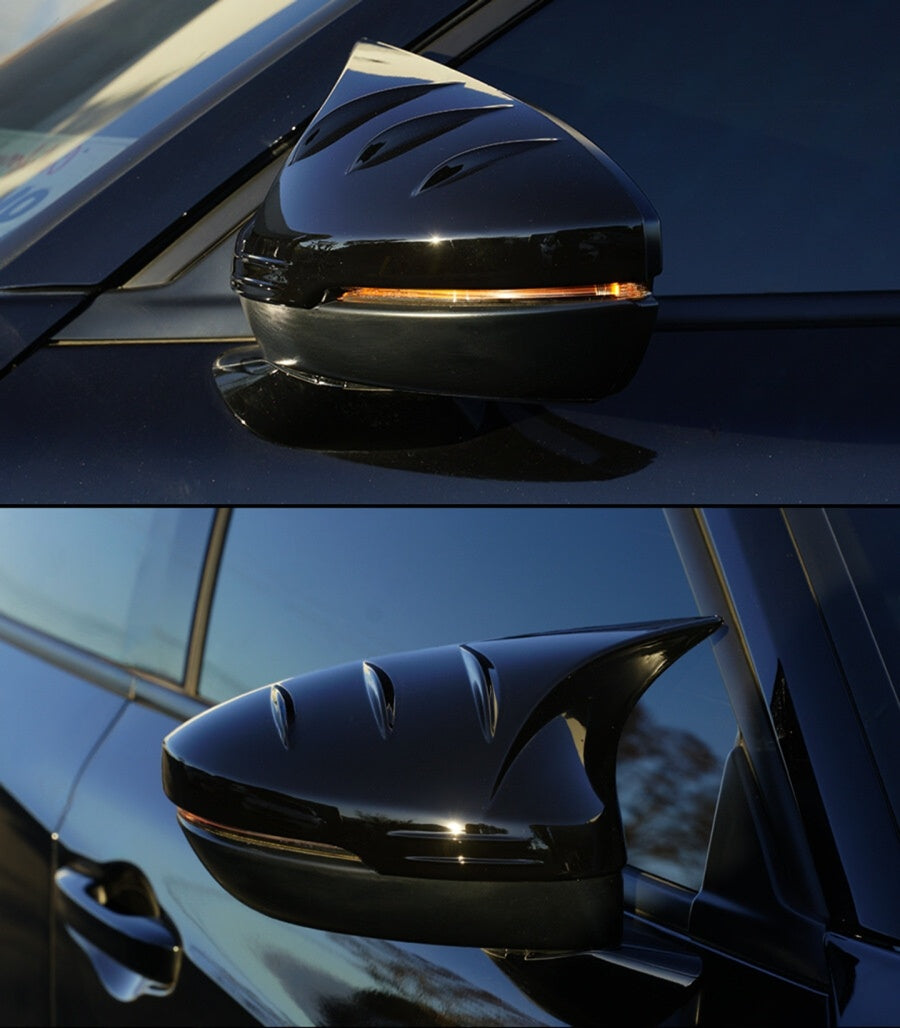 Gloss Black Mugen Style Spiked Mirror Caps [for 2023-26 Acura Integra]