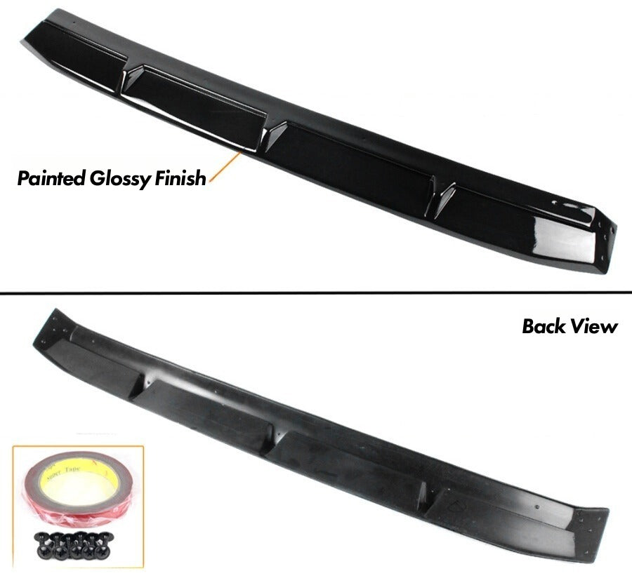 Front Bumper Lip Splitter Kit Pearl White & Gloss Black [for 2022-2024 Honda Civic]