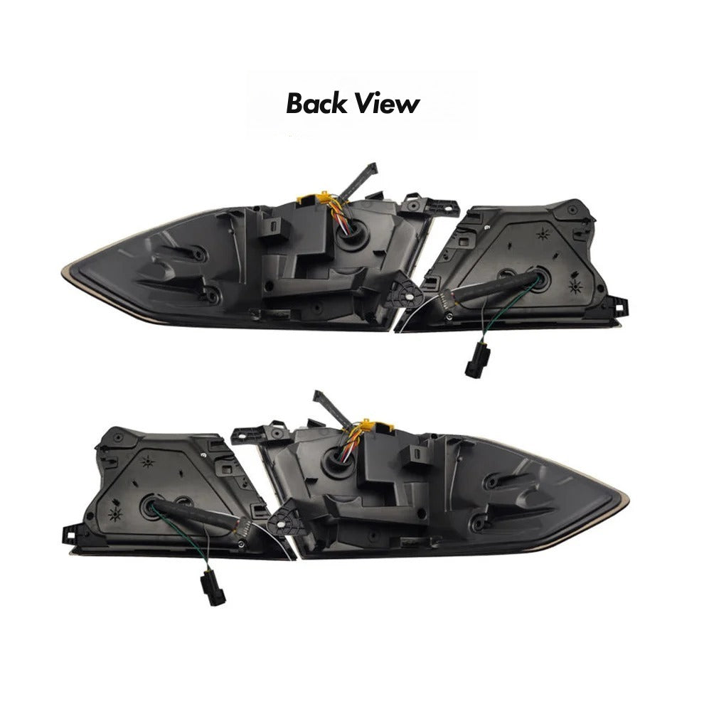 Dragon-scale patterned LED tail lights with smoked lens (10)