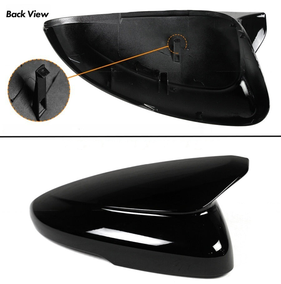 Gloss black side mirror caps for 2023-2026 Honda Accord (4)
