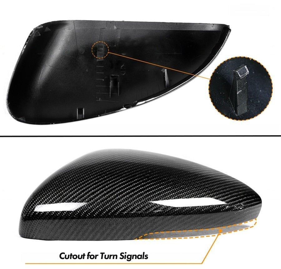Pair of carbon fiber side mirror caps installed on 2023-2026 Honda Accord (3)