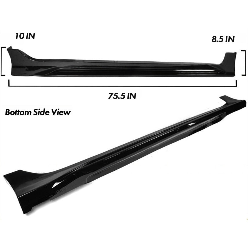 UMS V3 Gloss Black Side Skirt Extension [for 2016-2021 Honda Civic]