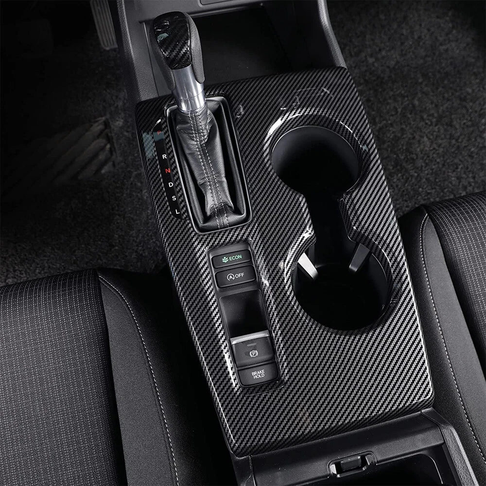 Real Carbon Fiber Gear Panel Cover [for 2022-26 Honda Civic]