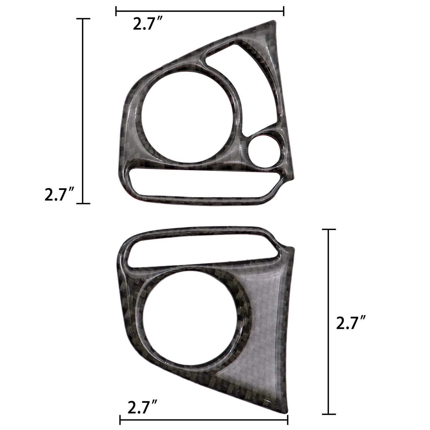 Carbon Fiber Steering Wheel Trim Overlays [for 2016-19 Honda Civic]