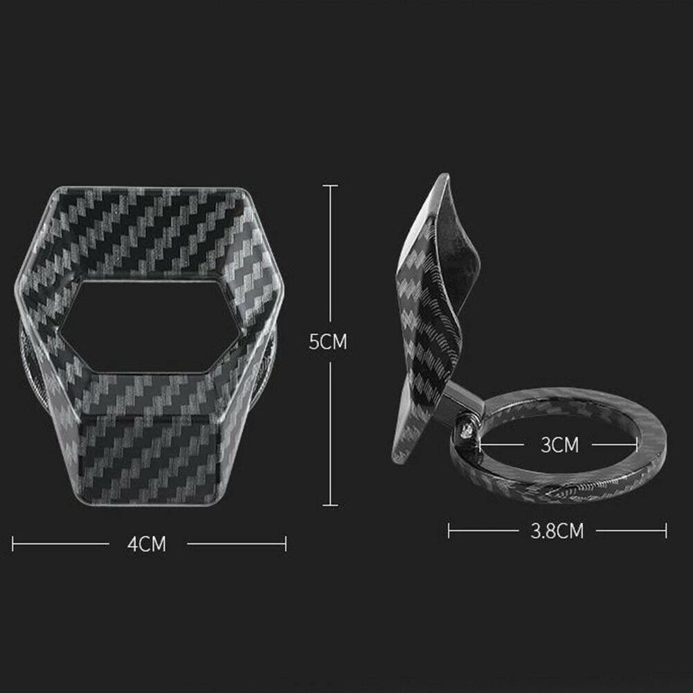 Carbon Fiber Engine Start/Stop Push Button Cover Trim