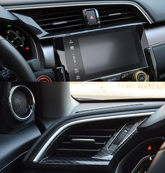 Carbon Fiber Style AC Vent Cover [for Honda Civic 2016-21]