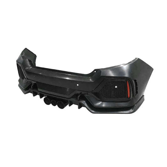 Type R Style Rear Bumper V1 for 2016-2021 Honda Civic Sedan