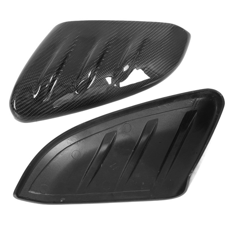 Real carbon fiber mirror caps with 3K twill weave for 2016-2021 Honda Civic (2)