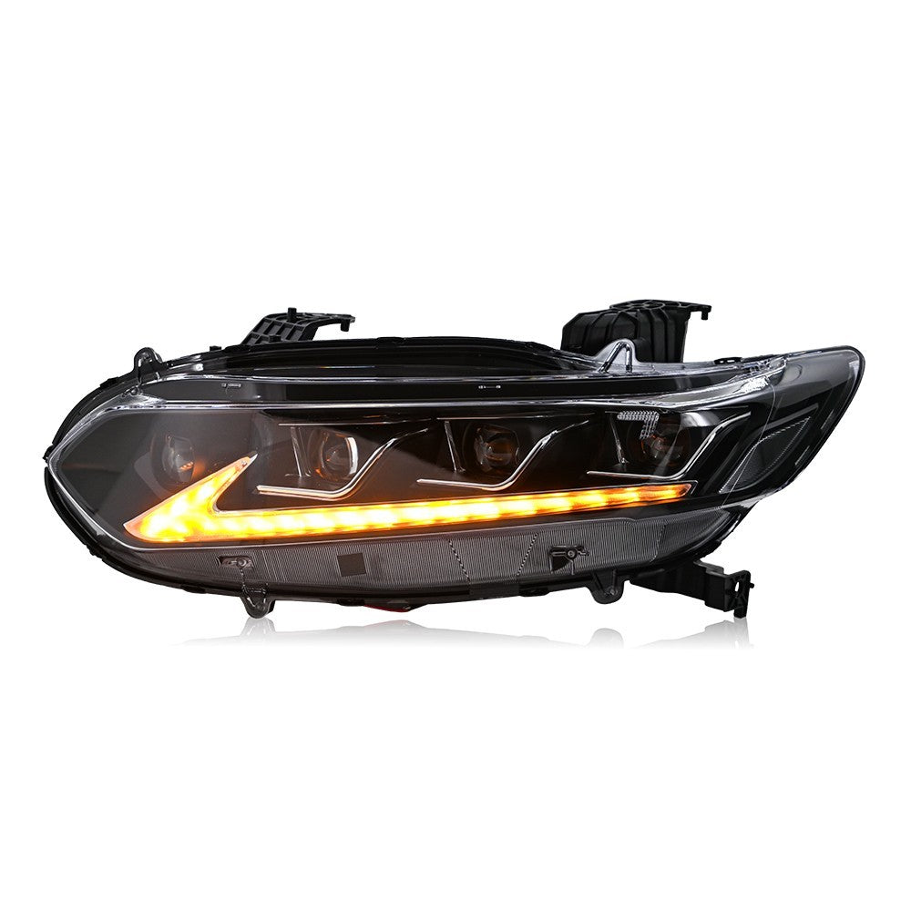 Pair of LED projector headlights with demon eye design for Honda Accord (8)