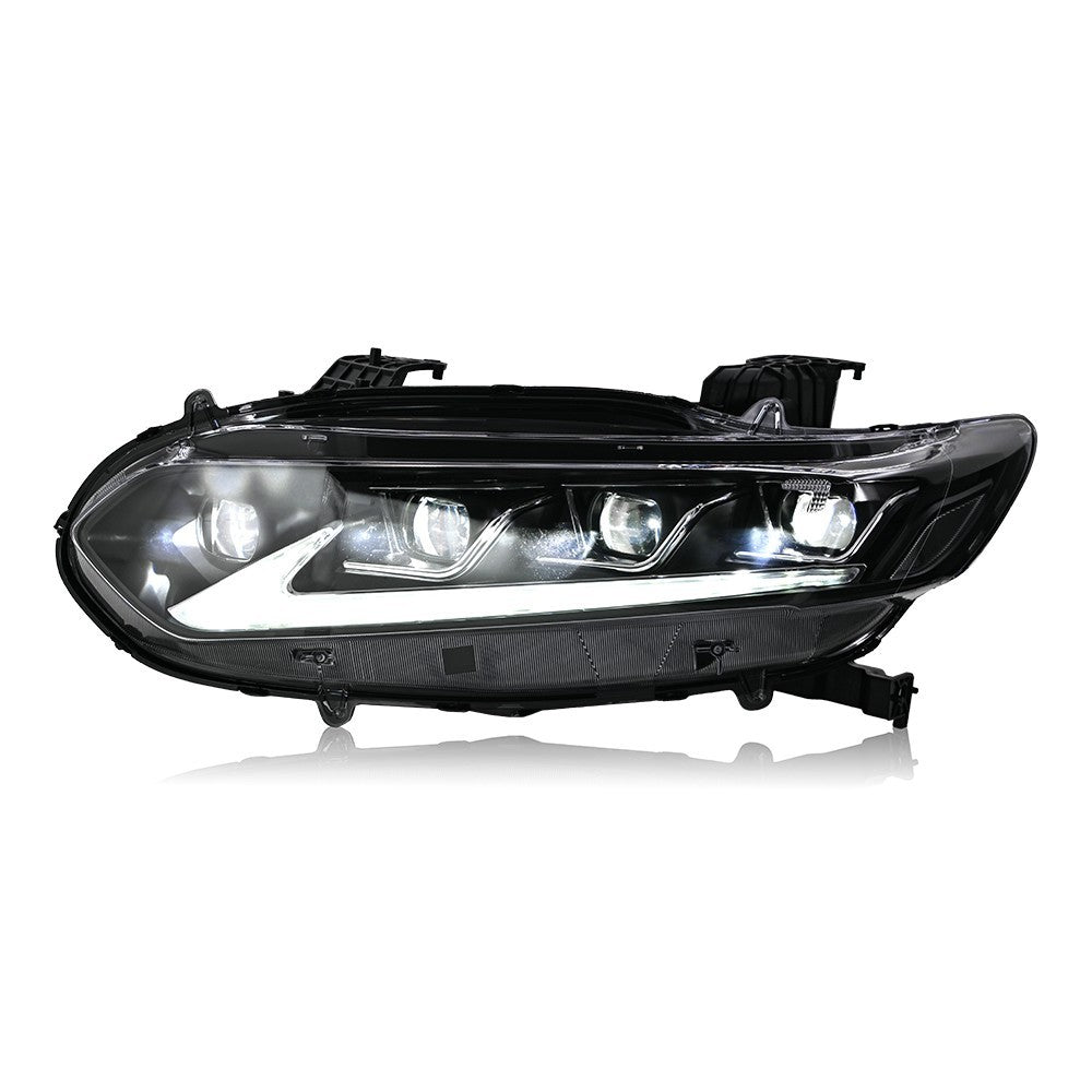 Pair of LED projector headlights with demon eye design for Honda Accord (9)