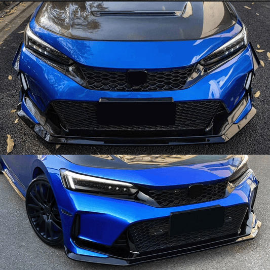 UMS V2 Gloss Black Front Lip [for 2022-24 Honda Civic]
