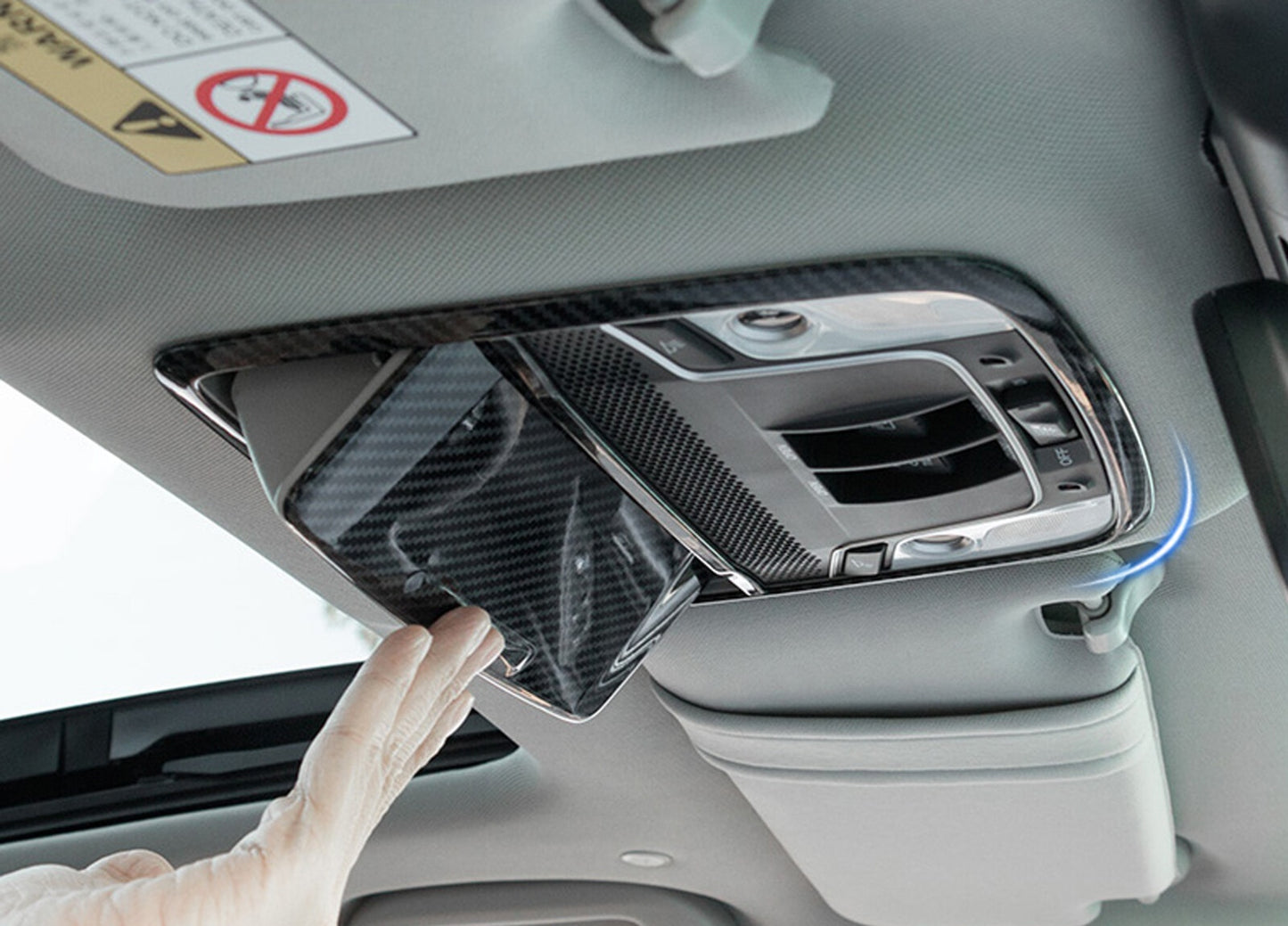 Carbon Fiber Style Reading Light Cover [for 2018-22 Honda Accord]