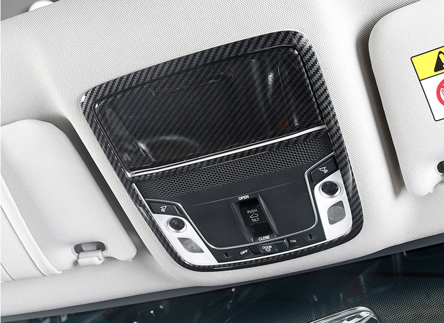 Carbon Fiber Style Reading Light Cover [for 2018-22 Honda Accord]