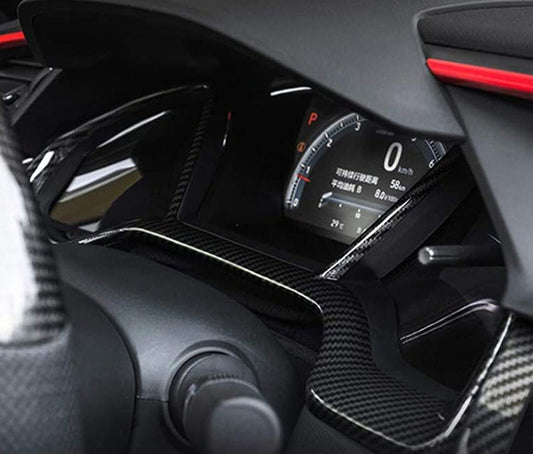 Carbon Fiber Dashboard Panel Frame Cover [for Honda Civic 2016-21]
