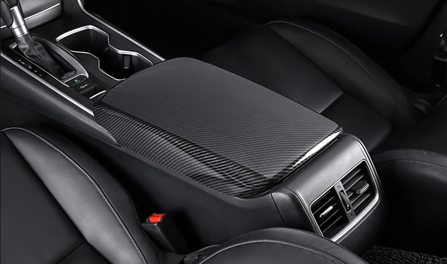 Carbon Fiber Style Center Armrest Cover [for 2018-22 Honda Accord]