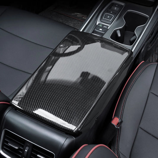 Carbon Fiber Style Center Armrest Cover [for 2018-22 Honda Accord]